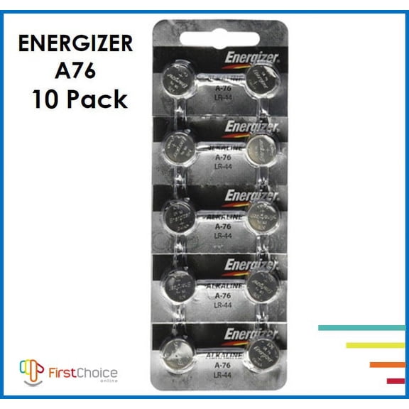 10 Fresh Genuine Energizer Lr44 A76 357 1.5v Alkaline Coin Cell Button Batteries