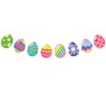 thumbnail image 1 of 10 Ft Easter Party Decoration Spring Garland Pastel Egg Bunting for Holiday Indoor Outdoor Decor Streamer for Mantel and Birthday Celebration, 1 of 2