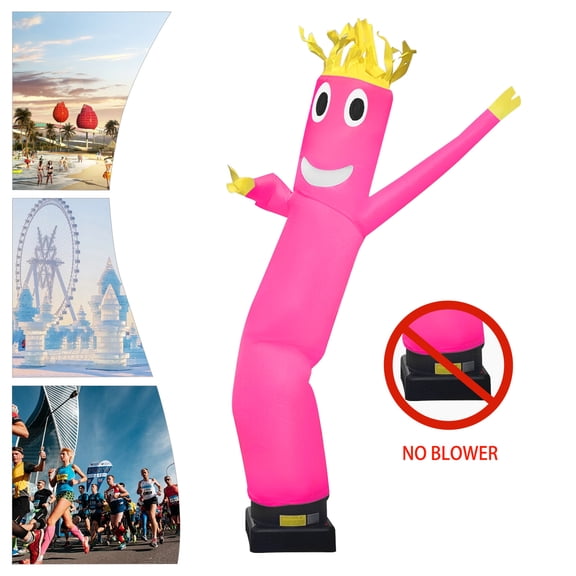10 Ft Inflatable Tube Man, Dancing Air Dancer with Fan Not Included, Commercial Advertising Inflatable for Car Wash Grand Opening Sale Event, Pink
