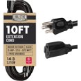 10 Ft Outdoor Extension Cord for Farms & Ranches 15 Amp 14/3 SJTOW