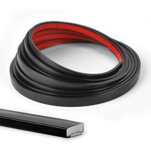10 Ft Peel and Stick Trim, Molding Trim for Walls, Edges, Borders, Window Frames, Backsplash Tiles, Flexible and Self Adhesive Trim, Black
