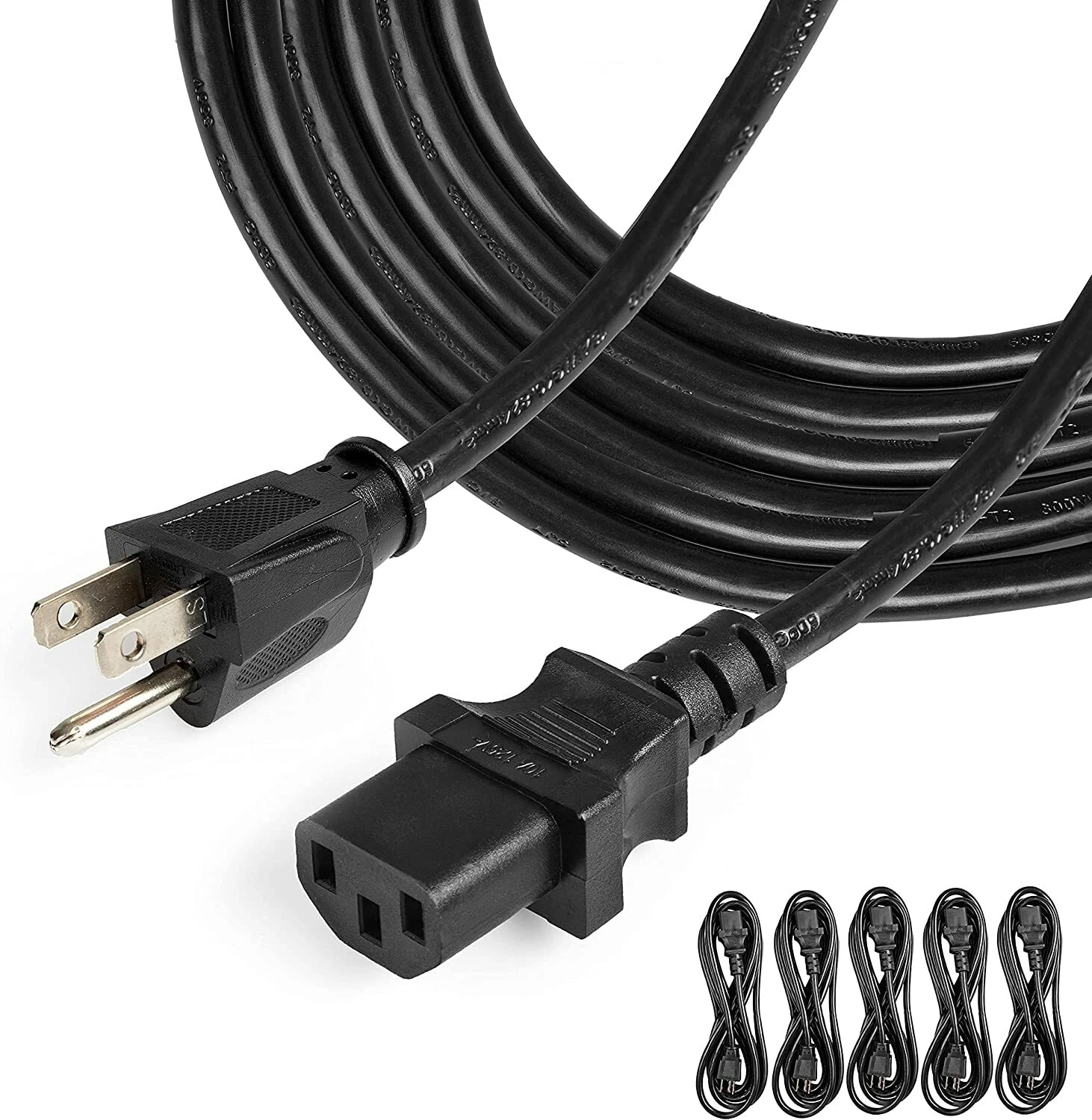 10 Ft Power Cord (NEMA 5-15P to C13)-18/3 Replacement Audio & Video-5 ...