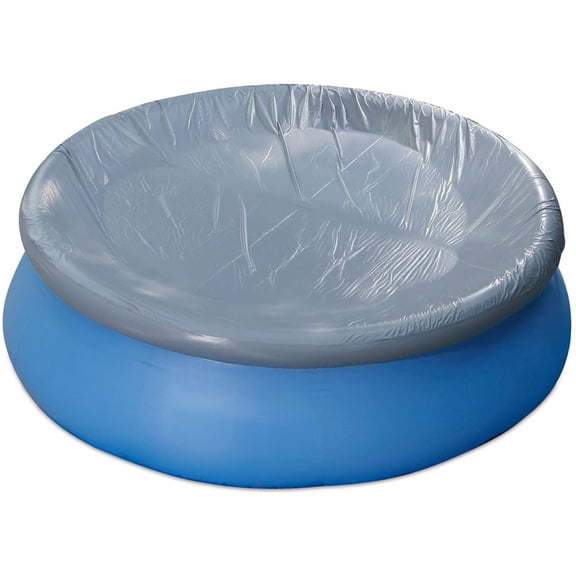 10 Ft Solar Pool Cover Round, Heat Retaining Bubble Swimming Pool Protector Blanket, Durable Blue Solar Blanket Film Cover for Above Ground Frame Pools, 1PC