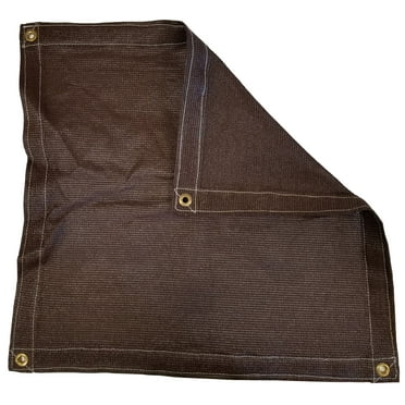 10 Ft. x 10 Ft. Brown Windscreen Privacy Shade Mesh Tarp