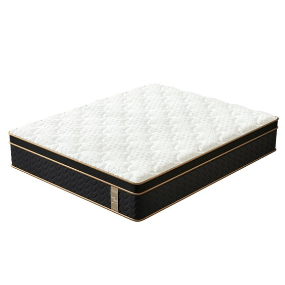 10" Full Plush Hybrid Mattresses with Independently Encased Coils & Gel Memory Foam, Fib