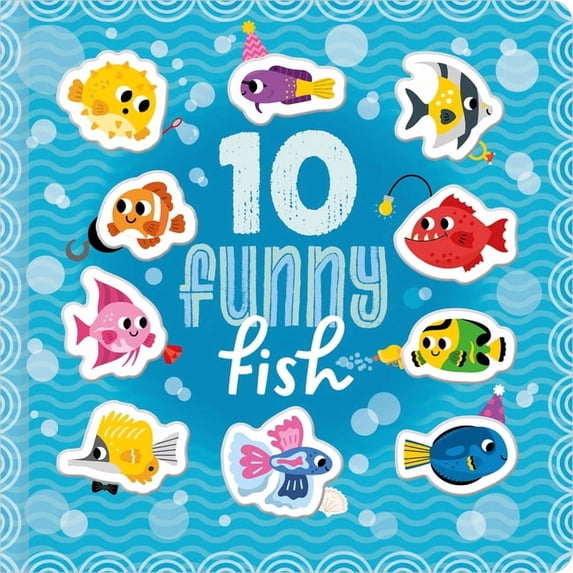10 Funny Fish, (Board Book)