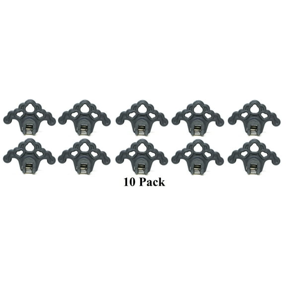 (10) GREY Roof Ice Guard Snow Guard Snow Stops for Standing Seam Metal Roofing