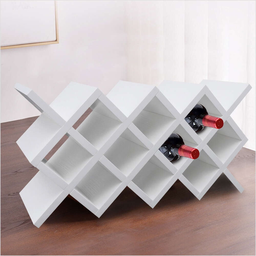 White lattice wine rack sale