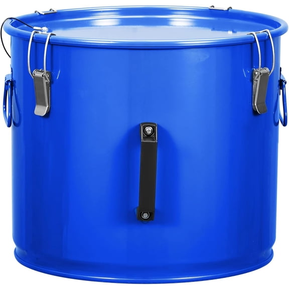 10 Gal Grease Bucket,Fryer Grease Bucket,Fryer Oil Bucket With Lid,Food Grade Coating,Oil Transport Container With Lock Clips,Oil Storage Container for Kitchen