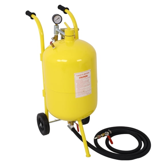 10 Gal Sandblaster Kit, 125 PSI Pressure Blaster for Rust Removal