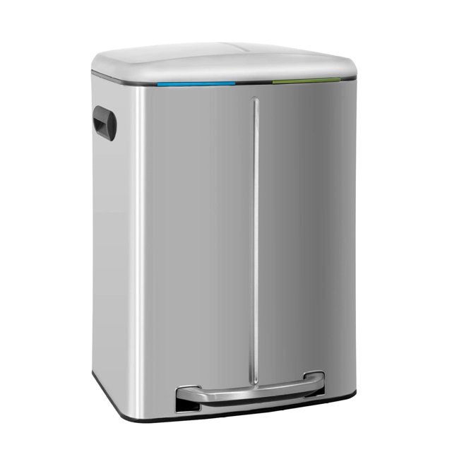 10 Gallon(40L) Trash Can, Fingerprint Proof Stainless Steel Kitchen