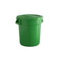 10 Gallon Green Round Trash Can with Lid, Ingredient Bin, Wastebasket ...