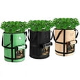 10 Gallon Grow Bags with Window to Harvest Potato Grow Bags with Flap