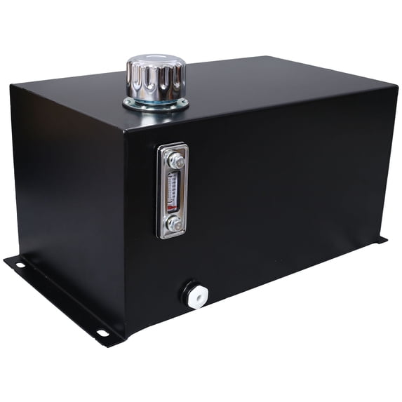 10 Gallon Hydraulic Steel Fuel Tank with Filter Breather Cap Ideal for Gasoline Transfer in Tractors and Trucks
