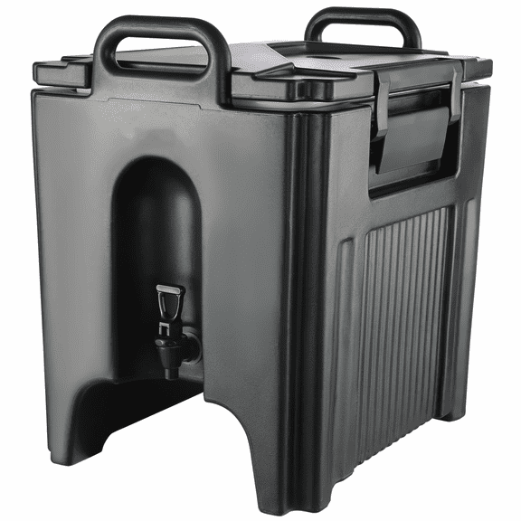 10 Gallon Insulated Beverage Dispenser - Hot & Cold Drink Server, Thermal Drink Cooler with PU Layer & Handles - Restaurant, Bar, Drink Shop