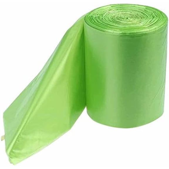 10 Gallon Kitchen Trash Bags, Green, 125 Counts