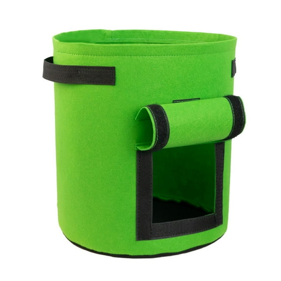 4 Gallon Potato Growing Bags - 3 Pack Durable Nonwoven Fabric Pots with Easy Access Flap & Sturdy Handles for Vegetables, Fruits & Flowers (Multi-Color)