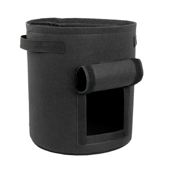 3 Pack Potato Grow Bags 10 Gallon - Heavy Duty Fabric Planter Pots with Harvest Window & Handles for Vegetables, Tomatoes, and Root Crops (Black/Green/Beige)