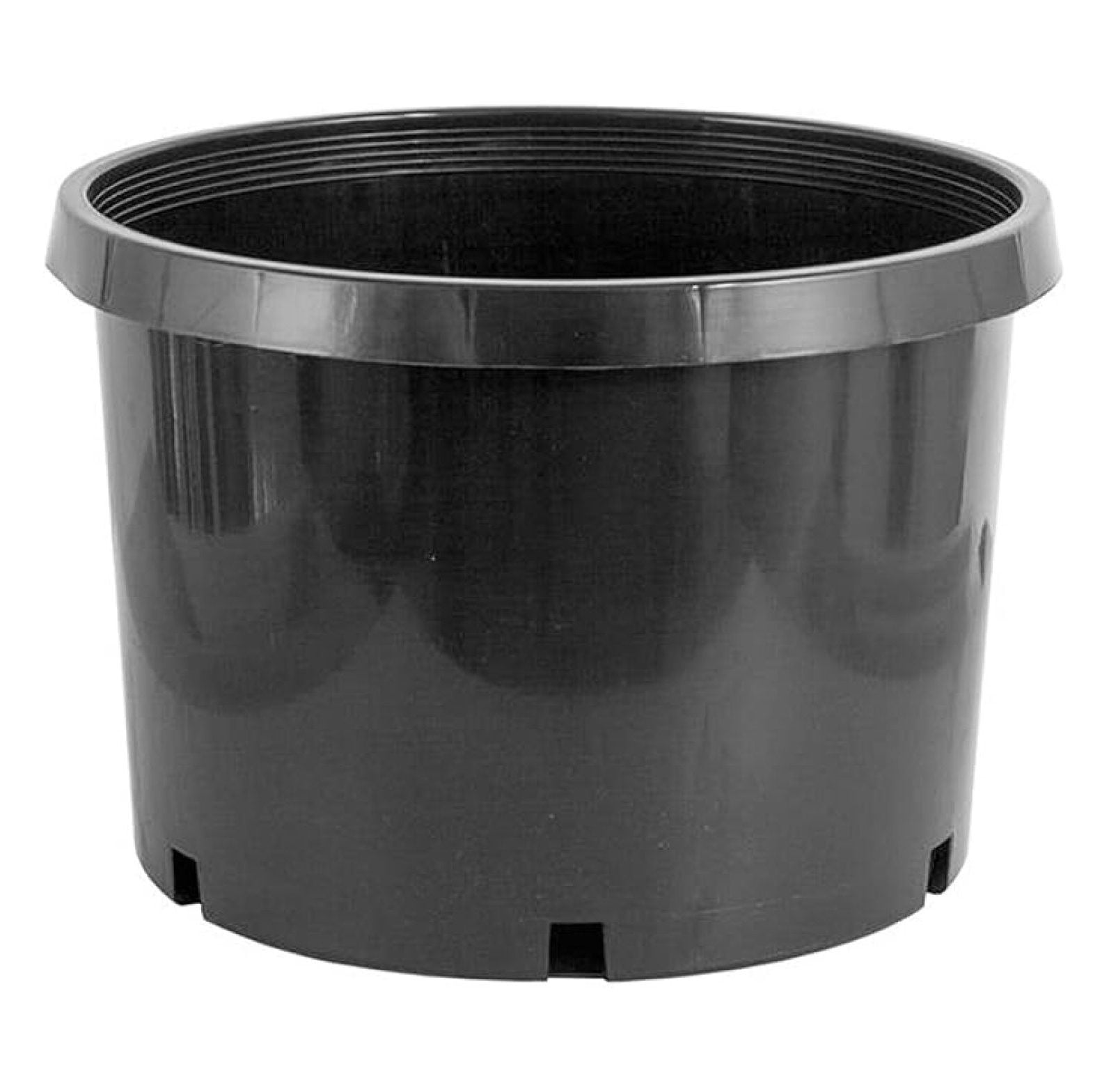 10 Gallon Premium Nursery Black Plastic Planter Garden Grow Pots, 5 ...