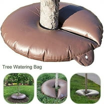 10 Gallon Tree Watering Ring Bag, PVC Drip Irrigation Water Pouch Automatic Drip System, Watering Donuts for Trees, Deep Root & Low-Profile Slow Release Watering Bag