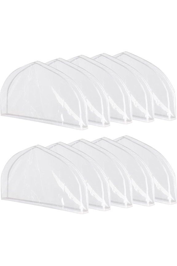 10 Garment Covers, PEVA Clear Shoulder Covers for Clothes, with 2 in Gusset, 12 * 24 * 2 in, Clothes Covers Protecting Dusts, for Suit, Coats, Jackets, Dress Closet Storage