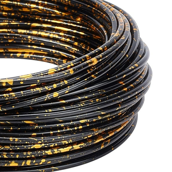 10 Gauge Aluminum Wire 48 Feet Black and Gold Bendable Metal Sculpting Wire for Beading Jewelry Making Making DIY