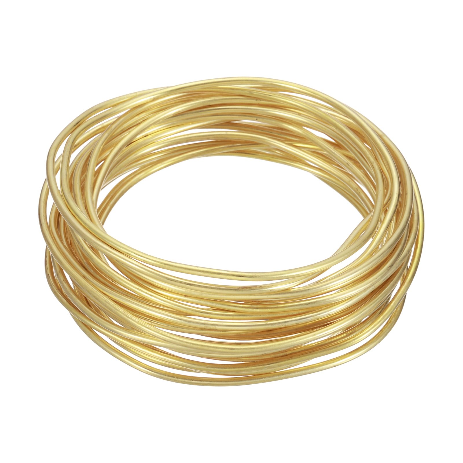 10 Gauge Brass Round Wire, 25 ft Craft Tarnish Resistant Beading Wires