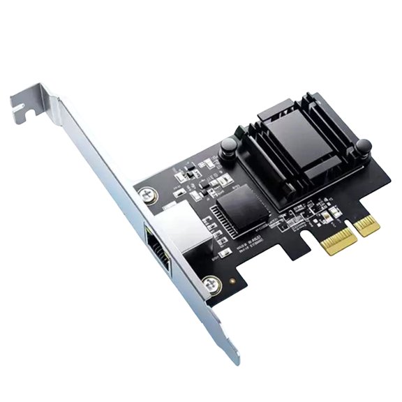 10 Gbps Ethernet Card with PCIe x1 Host Connection, PXE Boot, Remote Wake, VLAN Support, and Selectable Full- or Half-Mode