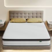 10" Hybrid Mattress,Z-HOM Full Size Mattresses in a Box Medium Firm Cool Comfort Pocket Spring