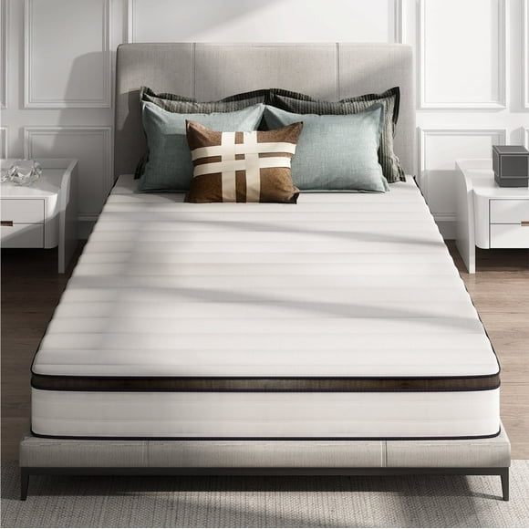 10" Memory Foam Mattress,Z-HOM Hybrid Mattresses in a Box Medium Firm Cool Comfort Pocket Spring Queen Size