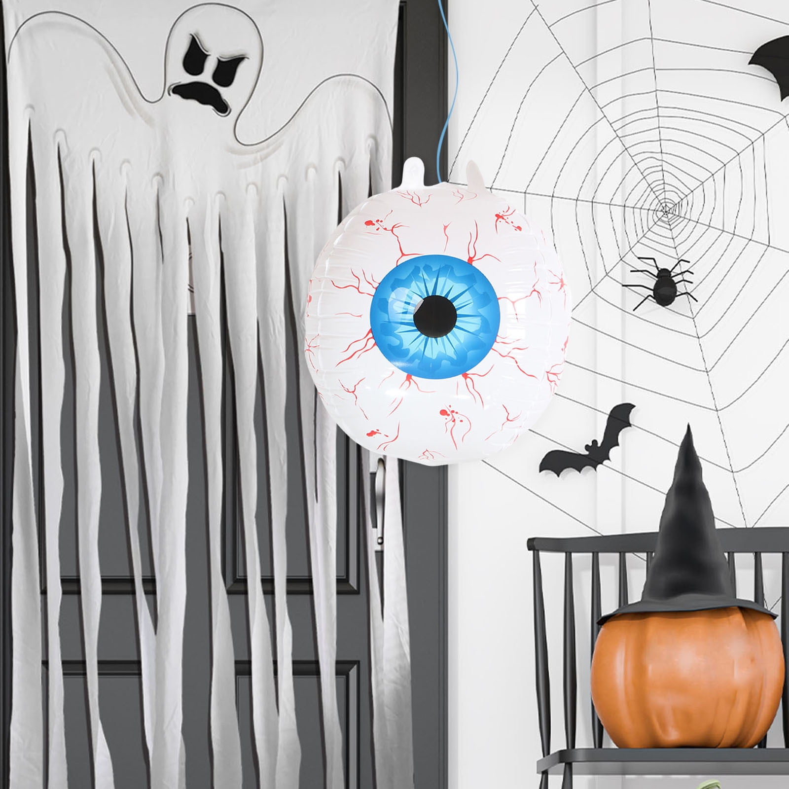 Under $10 Giant Inflatable Eye Balls 21.4 inch Halloween Decorations ...
