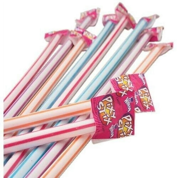 10 Giant Pixy Stix - 15 Inches Large - Cherry - Blue Raspberry - Grape - Orange