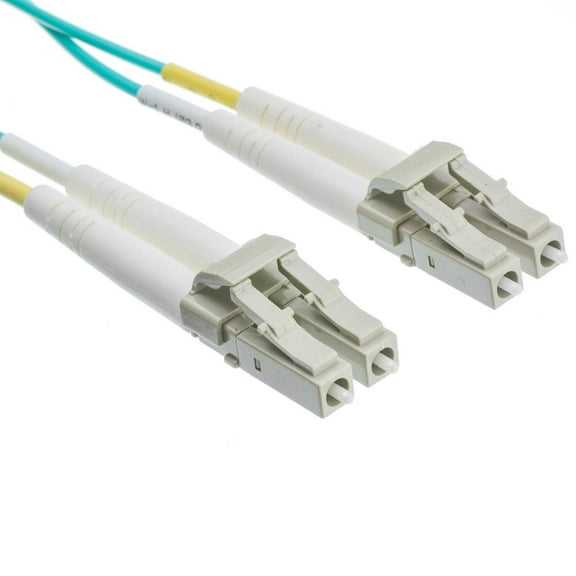 10 Gigabit Aqua Fiber Optic Cable, Lc - Lc, Multimode, Duplex, 50 By 125, 25 Meter (82 Foot)