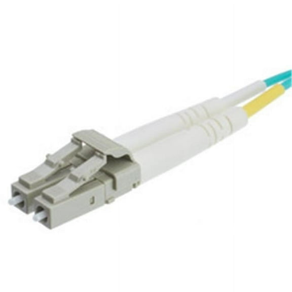 10 Gigabit Aqua OM4 Fiber Optic Cable, LC / LC, Multimode, Duplex, 50/125, 4 meter (13.1 foot)