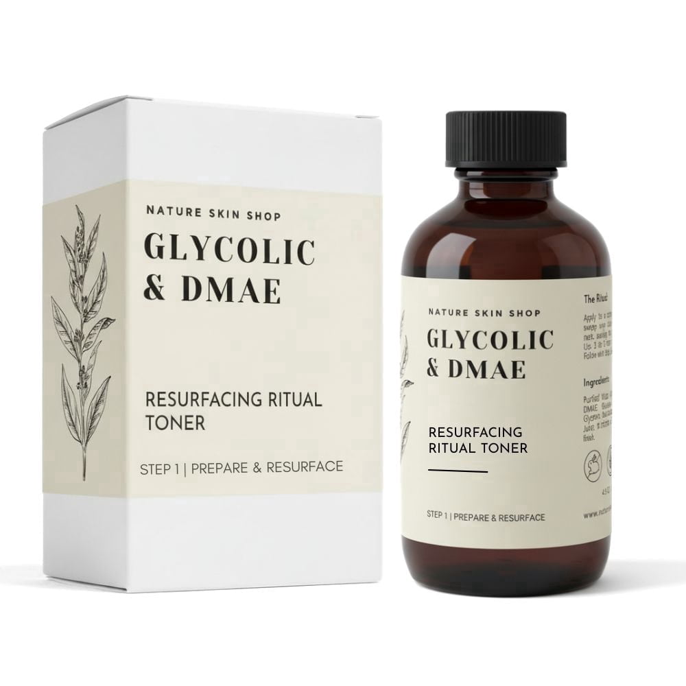 Nature Skin Shop Glycolic Acid and DMAE Resurfacing Toner Liquid 4 oz