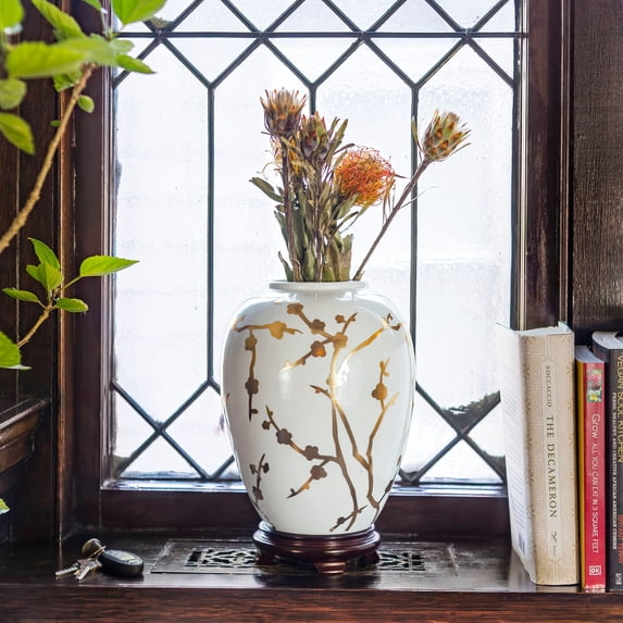 10" Gold Branches Vase