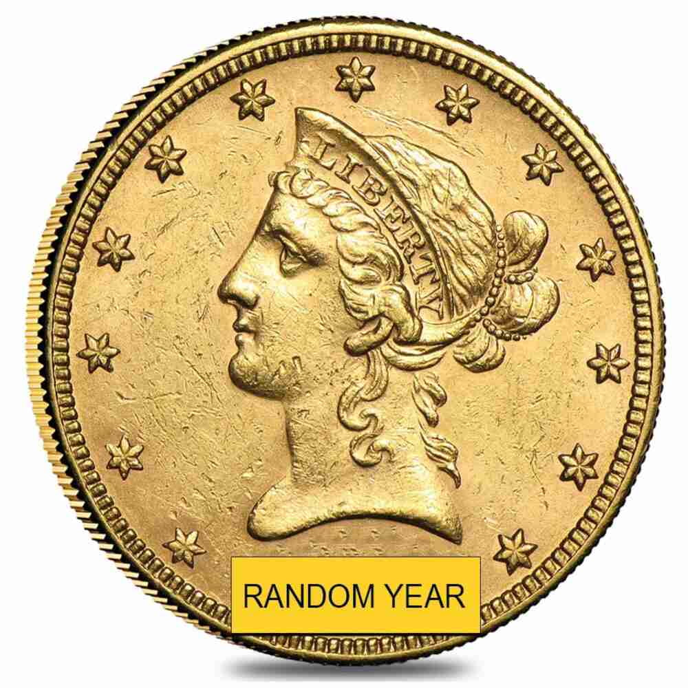U.S. MINT $10 Gold Eagle Liberty Head - Almost Uncirculated AU (Random Year)