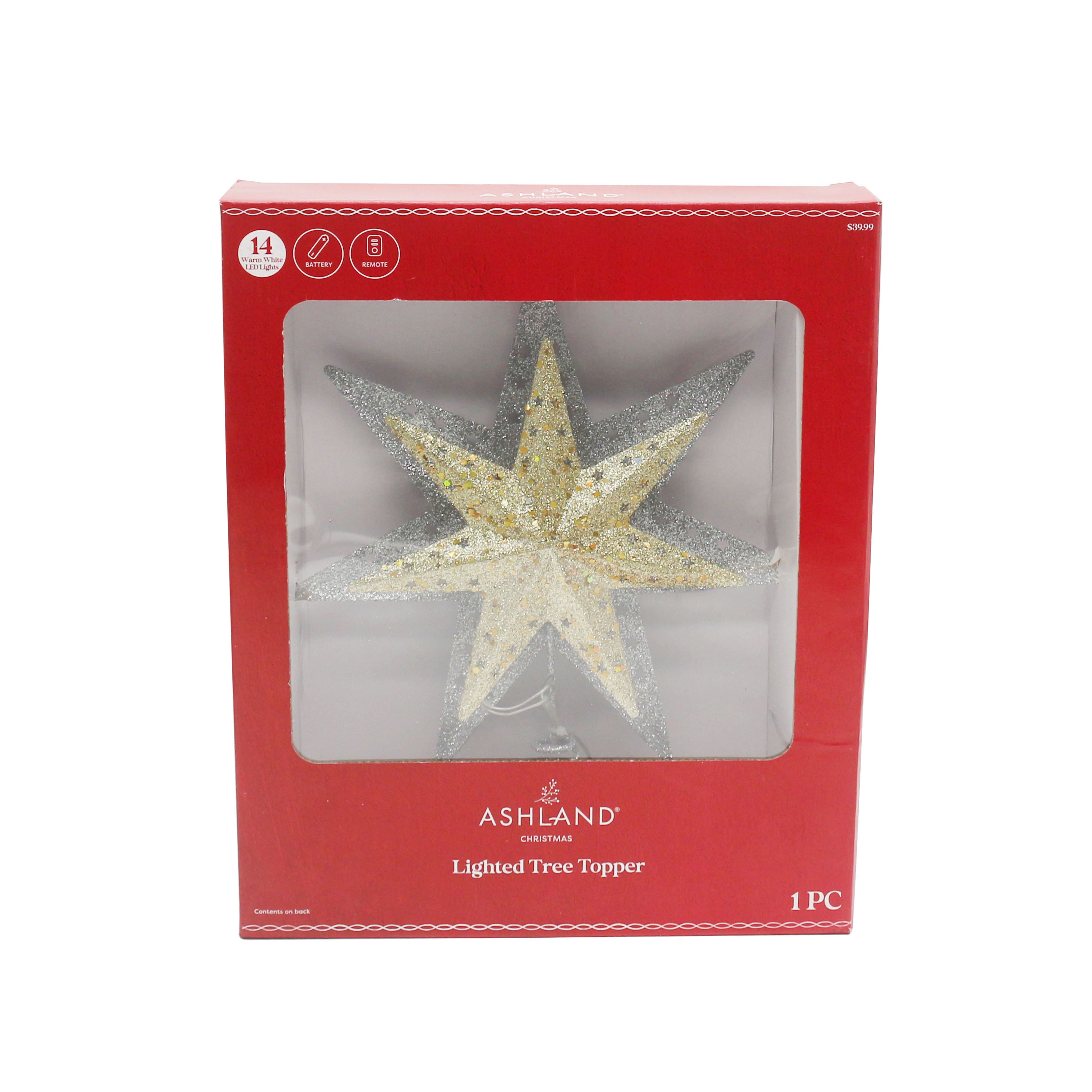 10" Gold Lighted Tree Topper by Ashland®Christmas Tree Topper