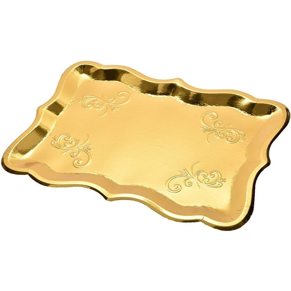 Gift Boutique 10 Gold Rectangle Trays