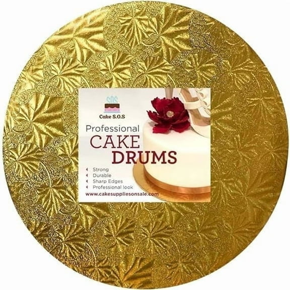 10" Gold Round Drum, 1/2" thick, single unit