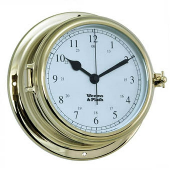 10" Gold and White Traditional Round Wall Clock