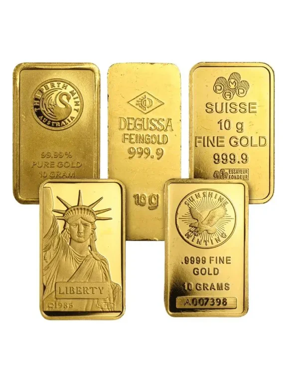 10 Gram Random Brand Gold Bar .999+ Fine Secondary Market
