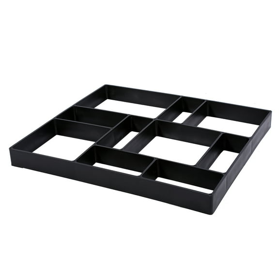 10 Grid 45X40X4cm Walking Machine Reusable Concrete Path Stone Mold, Stepping Stone Paver Lawn Patio Courtyard Garden DIY Path Maker Paving Mold