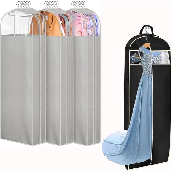 10" Gusseted Garment Bags + Gusseted 60" Suit Dress Garment Bag