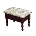 thumbnail image 1 of 10 H in. Cherry Foot Stool With Storage, 1 of 1