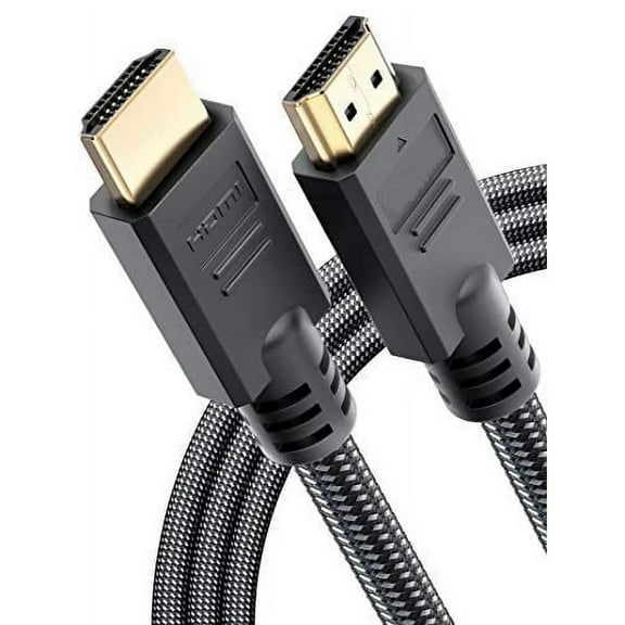 10' HDMI to HDMI Cable,High Speed Hdmi Cables,Braided Nylon & Gold Connectors,4K @ 60Hz,Ultra HD,2K,1080P,for Laptop,Monitor,PS5,PS4,Xbox One,Fire TV,& More