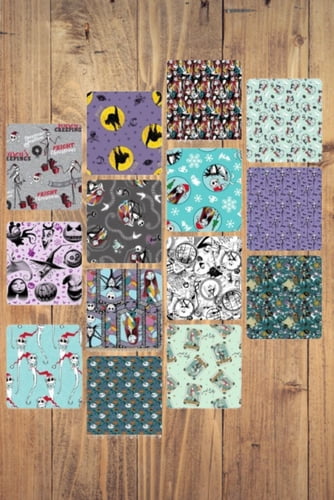 10 Half Yards - Assorted Nightmare Before Christmas Half Yard Bundle
