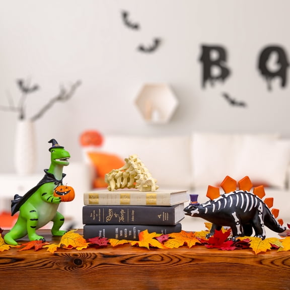 10" Halloween Green Dinosaur Tabletop Dcor