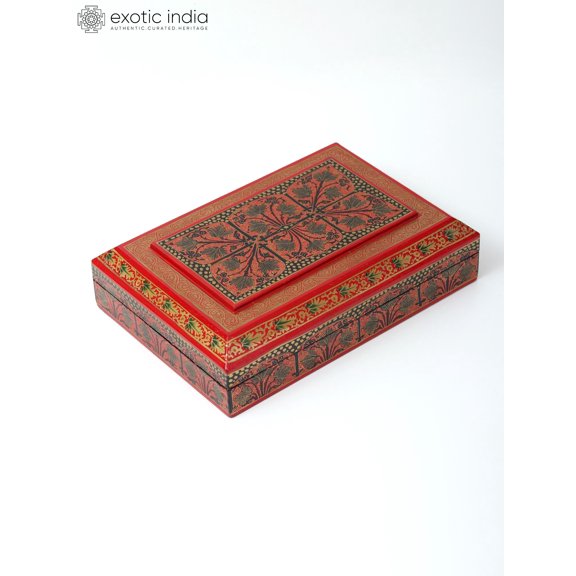 10" Hand Painted Designer Wood Box