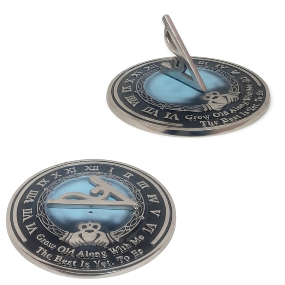 Nautical Handmade Sundial Decor, Grow Old Along With Me